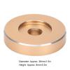 45 RPM Record Turntable Adapter, 38mm Diameter Aluminum Durable Large Hole Conversion Sheet Black Clamp Adapter for Most Big Hole Records(Golden) view 3