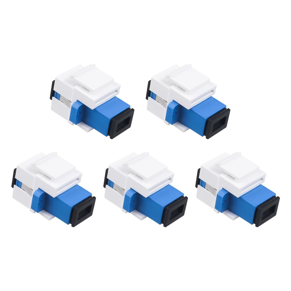 Xunsomten - 5pcs SC/UPC Fiber Optic Coupler Keystone Jack Modular
