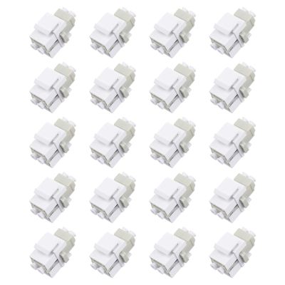 Xunsomten - 20pcs LC OM1/OM2 Fiber Optic Coupler Keystone Jack Modular