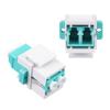 Xunsomten-20pcs LC/OM3 Fiber Optic Coupler Keystone Jack Module is Suitable for Fiber Patch Panel and Siding Fiber Cable Adapters with LC Duplex Multimode view 3
