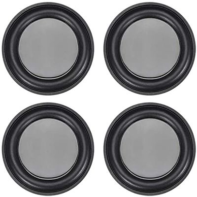 XYWHPGV 4pcs 2.5 Inch 60mm Bass Speaker Passive Radiator Vibration Plate Rubber Auxiliary Subwoofer DIY Repair (8feb4 4a651 2579b aff33 6195c 53b66