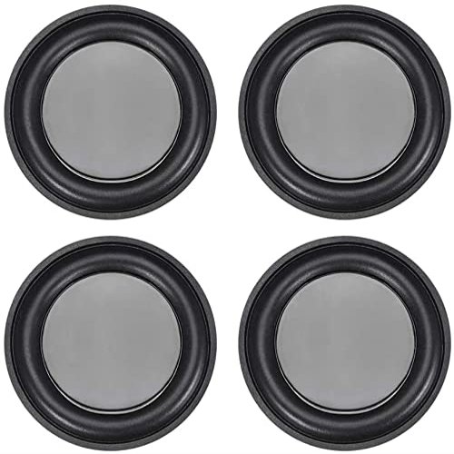 XYWHPGV 4pcs 2.5 Inch 60mm Bass Speaker Passive Radiator Vibration Plate Rubber Auxiliary Subwoofer DIY Repair (8feb4 4a651 2579b aff33 6195c 53b66