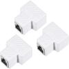XYWHPGV Coupler Splitter RJ45 Inline Connector 1 to 2 Splitter Cat7 Cat6 Cat5e Ethernet Cable Extender Adapter 37x44x21mm 3pcs(62095 9adb6 6ae6a 388e4 01e71 ba1) 51 EU view 1