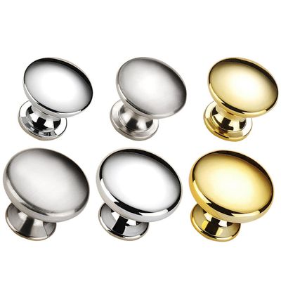 Kichvoe 6pcs Cabinet Handles Stylish Brushed Finish Easy to Install Single Door Pulls for Wardrobes Cabinets and Furniture
