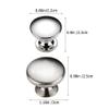 Kichvoe 6pcs Cabinet Handles Stylish Brushed Finish Easy to Install Single Door Pulls for Wardrobes Cabinets and Furniture view 2
