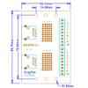 Jienk RJ45 8P8C DIN Rail Mount Ethernet Connector Breakout Board, Two Way RJ45 Vertical Jack Terminal Block Connector with C45 DIN Rail Clips view 3