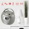 HANNLOMAX HX-333CD Portable CD Boombox, AM/FM Radio, LED Display, Aux-in Jack, AC/DC Dual Power Source. (Silver) view 3