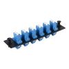 Xunsomten-1pcs LGX Compatible Fiber Patch Panel, 6 Singlemode Blue Duplex LC Adapters, 12 Fiber Ports view 1