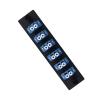 Xunsomten-1pcs LGX Compatible Fiber Patch Panel, 6 Singlemode Blue Duplex LC Adapters, 12 Fiber Ports view 2
