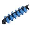 Xunsomten-1pcs LGX Compatible Fiber Patch Panel, 6 Singlemode Blue Duplex LC Adapters, 12 Fiber Ports view 3