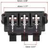 XYWHPGV 2 Row 6 Way Speaker Terminal Spring Clamp Push Release Connector Audio Cable Clamps Strip Block WP6-03B(ee826 8ffff b5d44 753fc a2b01 36413 view 2