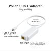 Gigabit PoE to USB C Converter for Smart Phone/Tablet, USB-C to Ethernet Adapter with 10W Charging, Power & Data 2-in-1 RJ45 Port to Type-C Adapter, 10/100/1000Mbps High Speed Plug & Play,IEEE802.3af view 2