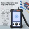 Fiber Optic Inspection Probe Kit, Handheld Fiber end face Detector, Fiber Optic Microscope 400X Magnification Fiber Connector with 3.5 Inch Display Monitor view 4