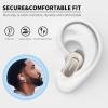 [3 Pairs] Ear Tips Covers for Bose QuietComfort Earbuds II&Bose QuietComfort Ultra Earbuds, WOFRO Anti Slip Silicone Sport Wingtip Anti Scratches Eartip Accessories (S/M/L) -White view 3