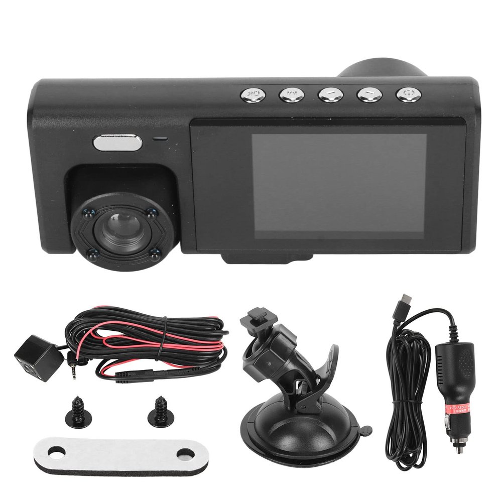 Dash Camera Car Driving Recorder with IR Night Recording G Sensor Emergency Saving, 170 Degree Angle, for Parking Monitor