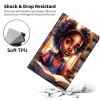 Case for 6" All-New Kindle(11th Generation 2024/2022 Release),Slim PU Leather Smart E-Reader Cases Covers with Auto Wake/Sleep for Kindle 2024 11th Gen e-Reader Release,Book Girl view 2