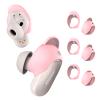 [3 Pairs] Ear Tips Covers for Bose QuietComfort Earbuds II&Bose QuietComfort Ultra Earbuds, WOFRO Anti Slip Silicone Sport Wingtip Anti Scratches Eartip Accessories (S/M/L) -Pink view 1