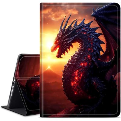 Case for 6" All-New Kindle(11th Generation 2024/2022 Release),Slim PU Leather Smart E-Reader Cases Covers with Auto Wake/Sleep for Kindle 2024 11th Gen e-Reader Release,Dragon