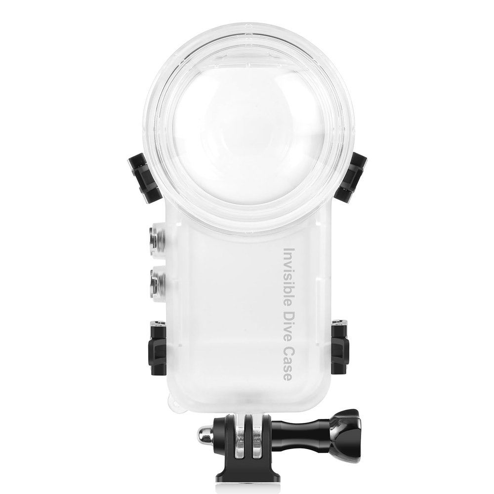 PULUZ 50m/164ft Invisible Dive Case for Insta360 X3 Underwater Waterproof Housing Cover Protective PC Sealed Shell Photography Housings with Bracket Camera Insta 360 X3 Accessories
