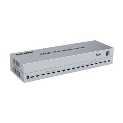 4K 16X1 HDMI Multi Viewer 1080P 16X1 HDMI Quad Screen Multi-viewer Splitter 2 4 6 8 16 in 1 Out Seamless Switch PC Screen Divider for Camera PC to TV Monitor (1080P 60HZ)
