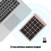 CFTGIW RF304 22 Keys Numeric Keypad USB Keyboard with ReceiverIron Grey C Uter Accessories & Peripherals (Rose Gold) view 3