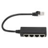 RJ45 Ethernet Splitter Cable Ethernet Cable Splitter ABS PCB RJ45 Splitter Adapter for Laptop Home Accessories view 1