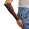 femple Arm Cover | For Muslim Women Islamic Jersey Muslim Arm Cover | Sun UV Protection Hijab Oversleeve (Mocha) view 1