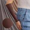 femple Arm Cover | For Muslim Women Islamic Jersey Muslim Arm Cover | Sun UV Protection Hijab Oversleeve (Mocha) view 4