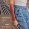 femple Arm Cover | For Muslim Women Islamic Jersey Muslim Arm Cover | Sun UV Protection Hijab Oversleeve (Terracotta) view 3