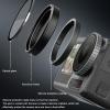 Action Camera Filter Set, Aluminum Alloy Frame, CPL ND8 ND16 ND32 Lens Filter for Action 4 3, Simple Operation, Silicone, Optical Glass view 4