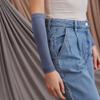 femple Arm Cover | For Muslim Women Islamic Jersey Muslim Arm Cover | Sun UV Protection Hijab Oversleeve (Denim) view 2