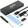 Jorkar External USB-C 3.2 SSD Enclosure for MacBook Air/Pro 12+16 PIN SSDs, Hard Drive Reader for A1466 A1465 A1502 A1398 SSDs mid 2013-2017, Portable Mac SSD to USB C Adapter Case view 1