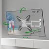 Barkan 26.4'' Long White TV Wall Mount, 13-83 inch Full Motion Articulating - 4 Movement Flat/Curved Screen Bracket, Holds up to 110lbs, Extremely Extendable, Fits LED OLED LCD view 1