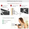Barkan 26.4'' Long White TV Wall Mount, 13-83 inch Full Motion Articulating - 4 Movement Flat/Curved Screen Bracket, Holds up to 110lbs, Extremely Extendable, Fits LED OLED LCD view 4