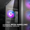Kolink Unity Meshbay ARGB Midi Tower Case - Black Window view 2
