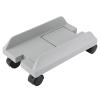 Computer Case Brackets Removable Computer Case Bays Brackets Desktop Storage Racks w/Brakes Computer Hosting Racks Computer Racks (White) view 1