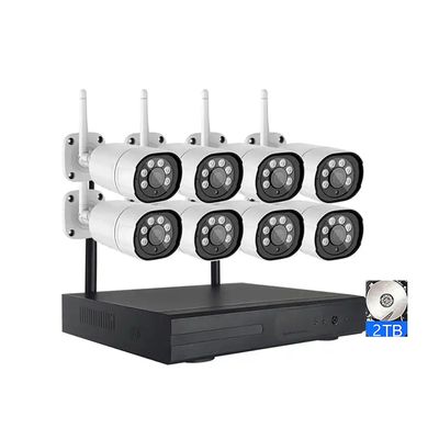 8CH 5MP Home Security Camera System with 8 Cameras and 2T Hard Disk, Wireless WiFi 2K HD Surveillance Camera NVR Kit with Motion Detection, Remote Viewing