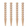 Beech Farmhouse Wood Table Leg - Unfinished - DIY Furniture - Turned Wooden Leg (30 Inch / 75 cm) view 4