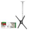 Barkan 38'' Long White TV Ceiling Mount, 13-65 inch Full Motion - 3 Movement Flat/Curved Screen Bracket Holds up to 88lbs, Telescopic Height Adjustment, Fits LED OLED LCD view 1