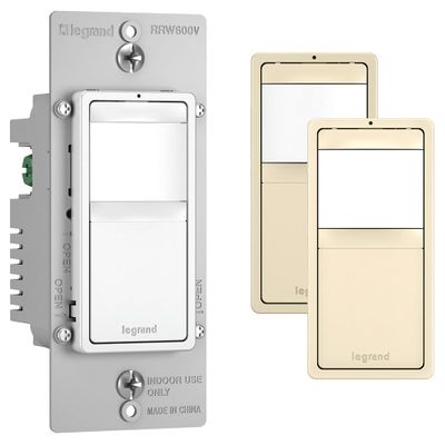 Legrand Radiant Vacancy Sensor Switch, Single Pole, Tri Color 1 Pack