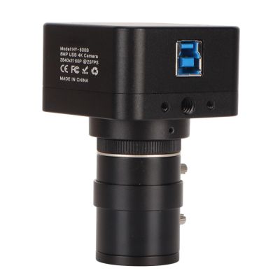 4K USB Webcam, 2160P UHD Optical Zoom Lens 2.8 to 12mm F1.4 Manual Zoom CS Mount Lens PC Camera, Mini USB2.0 Camera for Live Streaming