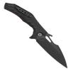 HOKC Mongoose-2C | 337-708406 | Pocket Knife, EDC Knife by Official Dealer - Designed by Russian Master Aleksander Biryukov - Liner Lock, G10 Handle, Adjustable Pocket Clip, Ceramic Double Row Ball Bearing, Finger Flipper, Wave Opener, Long and Durab view 4
