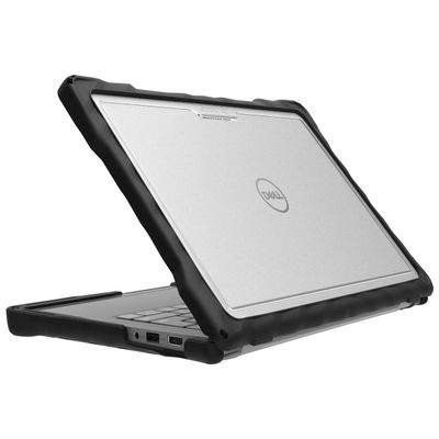 Gumdrop DropTech Custom Case Dell Latitude 5440|5450 Precision 3480 Clamshell-Drop Tested Protection Rubberized Thread on Sides Seamless Asset Tagging Snap in Installation for School or Work-Black