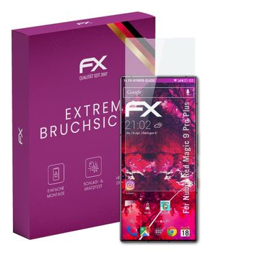 atFoliX Plastic Glass Protective Film compatible with RedMagic 9 Pro Plus, 9H Hybrid-Glass FX Screen Protector