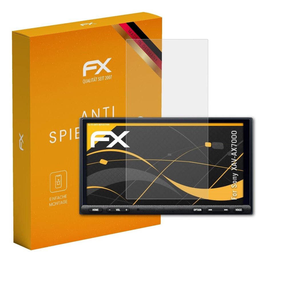 atFoliX Screen Protector compatible with Sony XAV-AX7000 Screen Protection Film, anti-reflective and shock-absorbing FX Protector Film (3X)