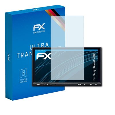 atFoliX Screen Protection Film compatible with Sony XAV-AX7000 Screen Protector, ultra-clear FX Protective Film (3X)