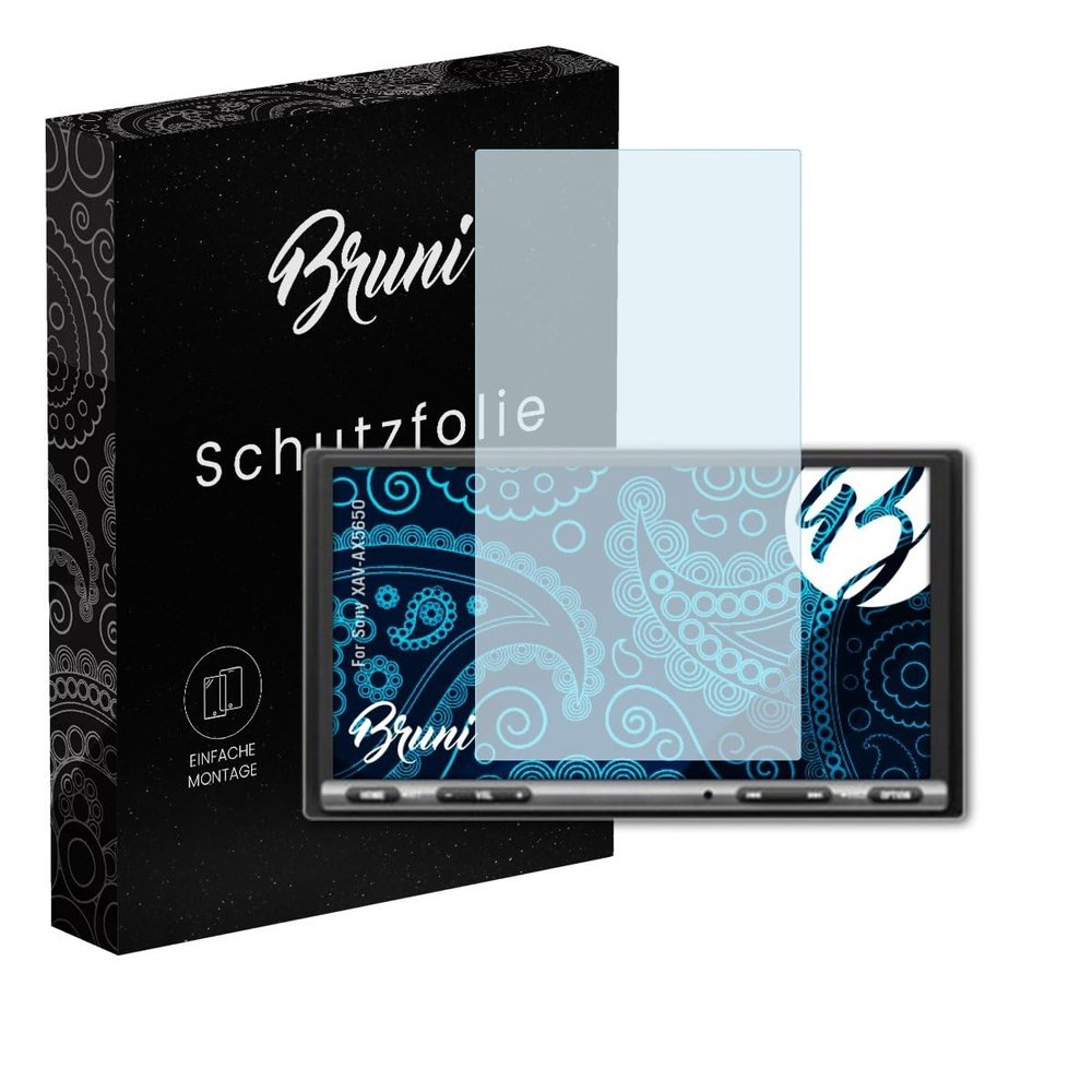 Bruni Screen Protector compatible with Sony XAV-AX5650 Protector Film, crystal clear Protective Film (2X)