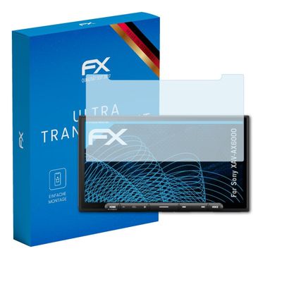 atFoliX Screen Protection Film compatible with Sony XAV-AX6000 Screen Protector, ultra-clear FX Protective Film (3X)