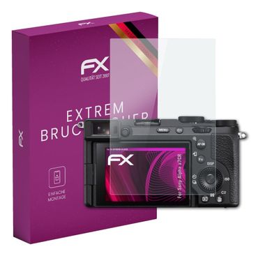 atFoliX Plastic Glass Protective Film compatible with Sony Alpha a7CR, 9H Hybrid-Glass FX Screen Protector