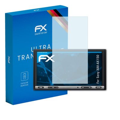 atFoliX Screen Protection Film compatible with Sony XAV-AX150 Screen Protector, ultra-clear FX Protective Film (3X)